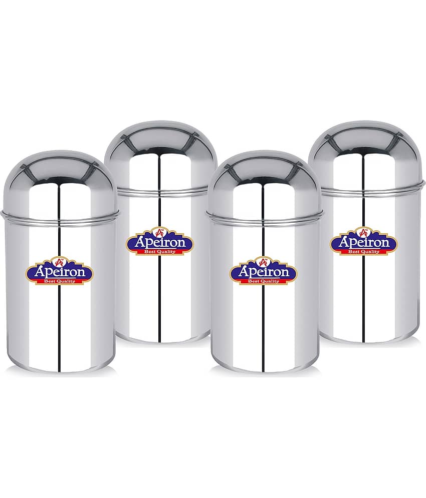 APEIRON - Steel Silver Food Container ( Set of 4 - 750 )