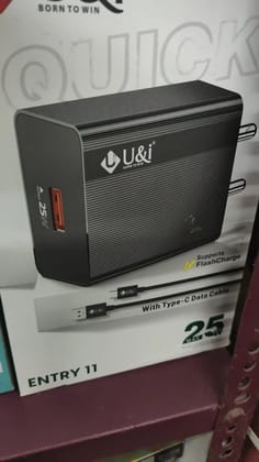 25 W Charger with type C cable