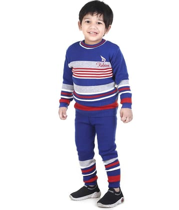 GTwo Pack of 1 Boys Woollen Blend Pullover Sweater ( Blue )