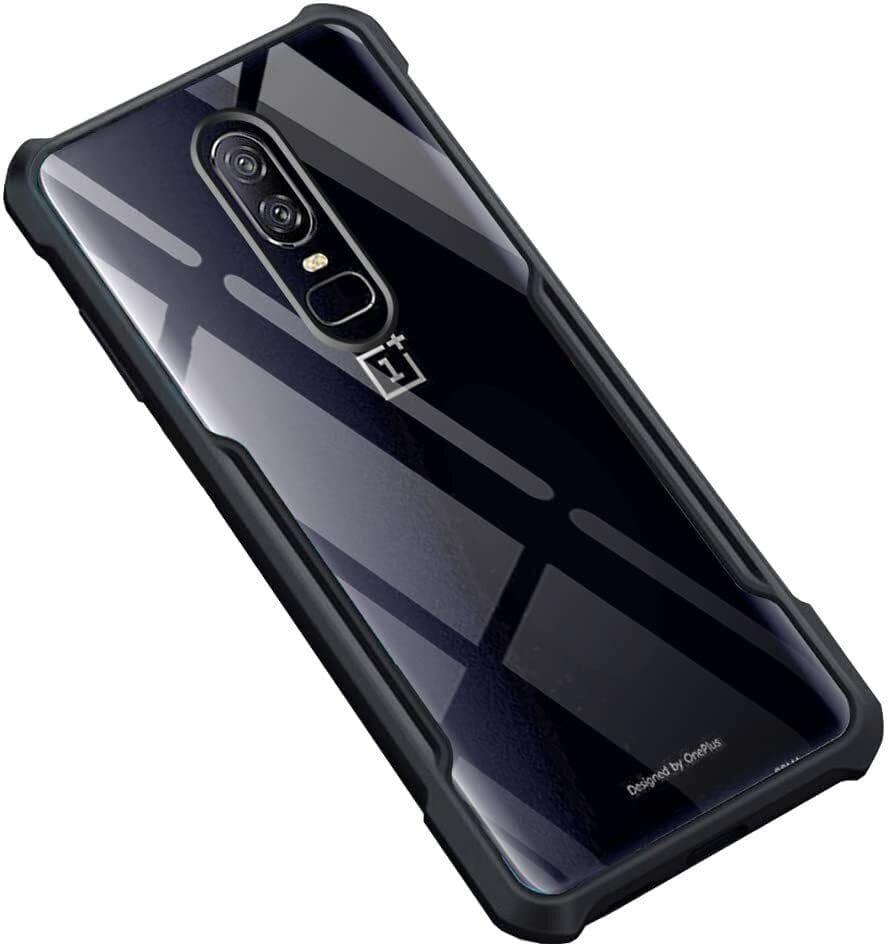 PLUGTECH Slim Shockproof Case | Matte Black Soft | Drop Protection | Precise Cutouts | Premium Mobile Cover for For OnePlus 6