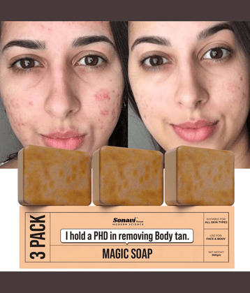 Sonavi Skin Whitening GHARSOAP Soap for All Skin Type ( Pack of 3 )