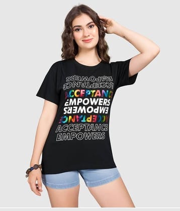 Monisha Plus Women Cotton Printed Regular Fit Round Neck T-Shirt ( Pink )