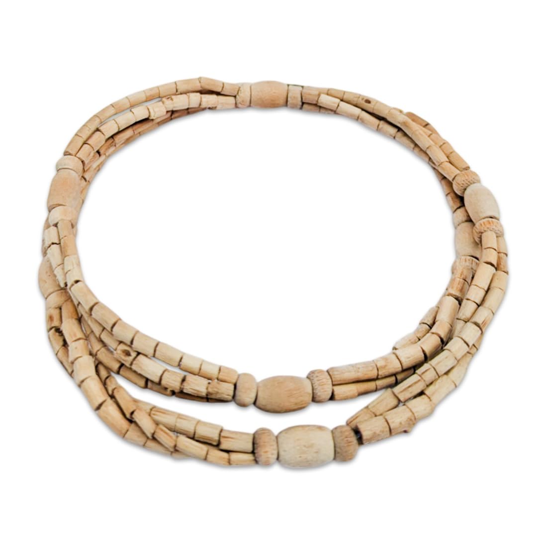 MAYAPURI Beautiful Design Tulsi Kanthi Mala, Tulasi, Holy Basil Wooden Chain for Neck (Adults, Unisex) [Pack of 1]