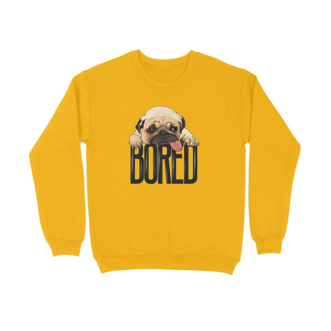Sweatshirt (Men) - Bored Pug Baby (7 Colours)
