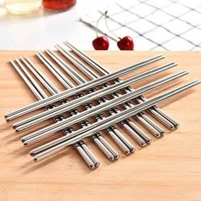 Wholesale Item - SET OF 5 STAINLESS STEEL CHOPSTICK - MOQ 37 Pieces