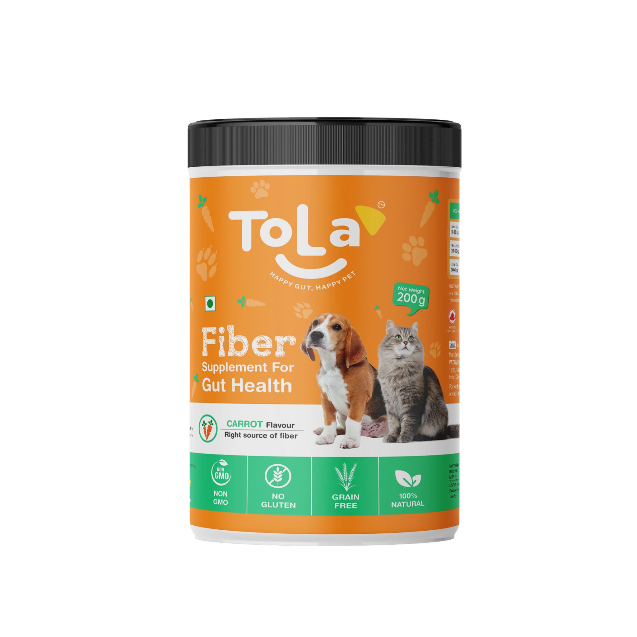 TOLA Fiber Supplement - Carrot Flavour