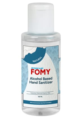 Intercorp Fomy 75% Isopropyl Alcohol-based Hand Rub Sanitizer and Disinfectant - 100ml (Natural)