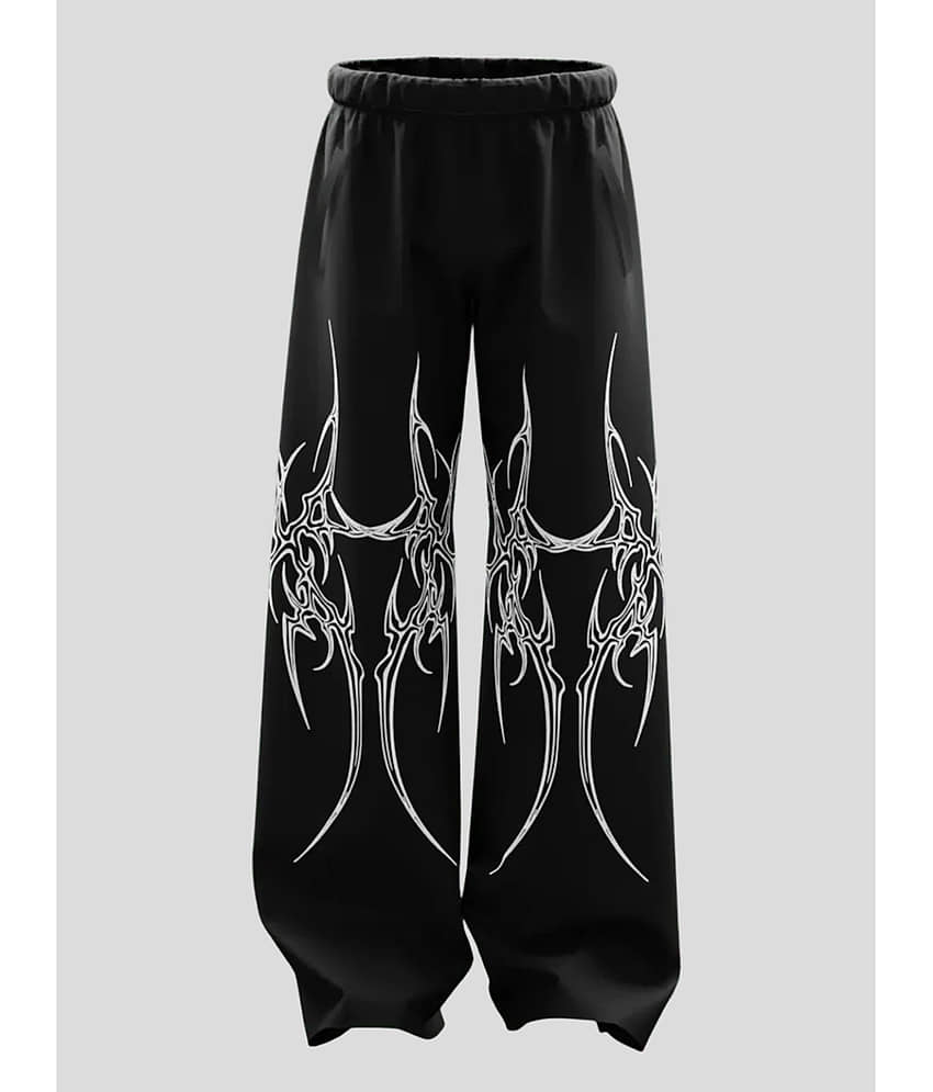 Glito Black Cotton Men's Joggers ( Pack of 1 )