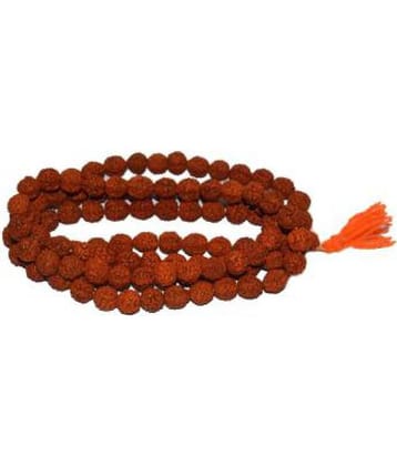 cRudraksha Mala 108 + 1 Beads Rudraksha Jap Mala 100% Original Genuine Wood Chain