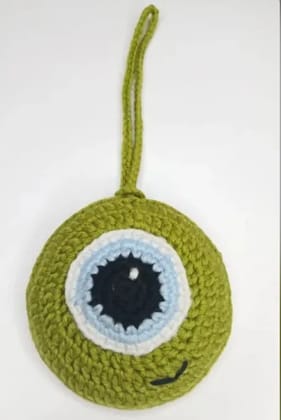 Handmade crochet emoji Pouch, cute emoji coin pouch, air pods pouch, keychain pouch, bag charm, multi A purpose storage  Pouch Pack Of 3