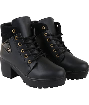 Shoetopia Black Knee Length Casual Boots
