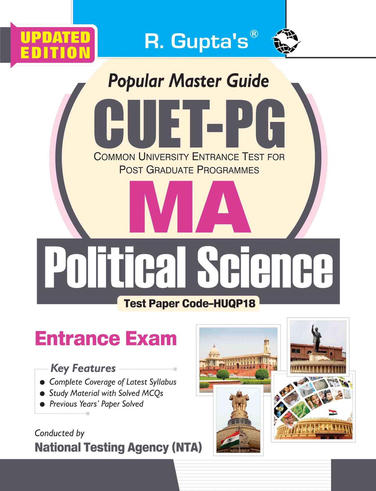 CUET-PG: MA - Political Science/Public Administration/Politics & International Relations Entrance Exam Guide (R-2524)