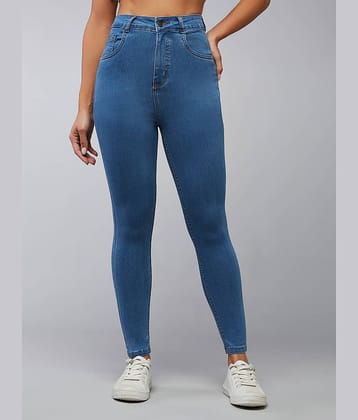 Dolce Crudo - Blue Denim Skinny Fit Women's Jeans ( Pack of 1 )