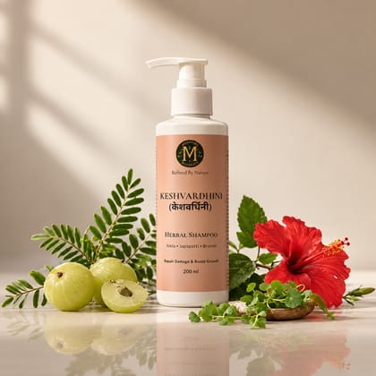 Keshvardhini Ayurvedic Herbal Shampoo  (Amla, Japapatti, Brahmi) - 200ML
