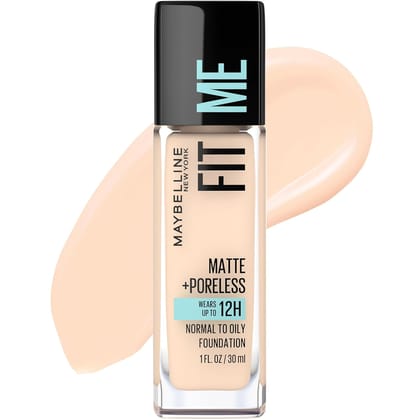 Maybelline Fit Me Matte + Poreless Oil Foundation (Fair Ivory, 1 fl. oz) Maybelline Fit Me Matte + Poreless Oil Foundation (Fair Ivory, 1 fl. oz) - Fair Ivory / 29.57 ml (Pack of 1)