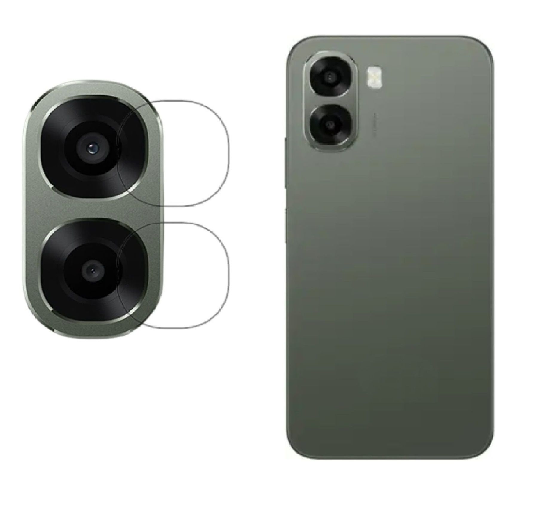 ISAAK Back Camera Lens Protector compatible for OPPO A6x 5G (Pack of 1)