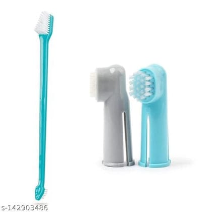 Dental Hygiene Kit for Pet (Multicolor, Set of 3)