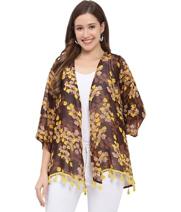 GALWIZ Georgette Shrugs - Yellow Single