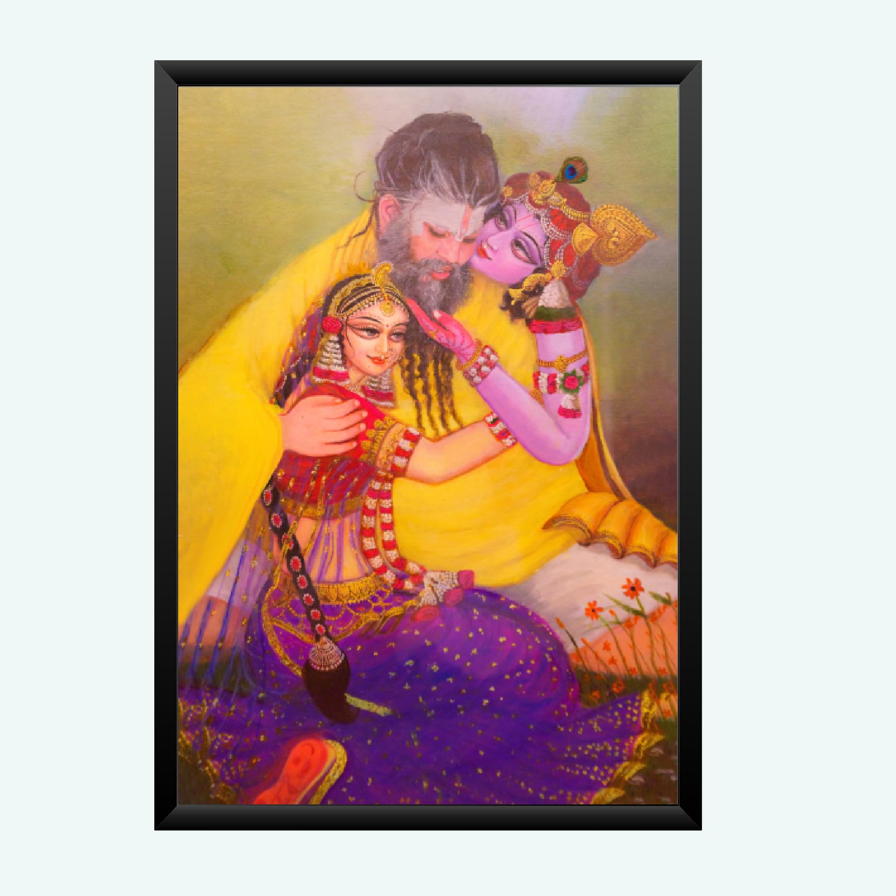 NOKKES Premanand Ji Maharaj Vrindavan Religious Photo frame 5X7 Inch Photo Frame_WEW43