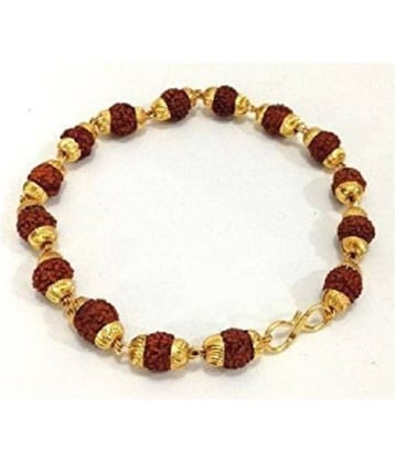 bhaune collections Gold Plated Rudraksha Bracelet