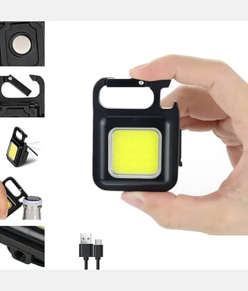 UTTU Black Plastic Keychain - Pack of 1