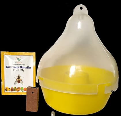 Bactrocera dorsalis - Fruit Fly Pheromone Lure with Mac Phill Trap for Effective Pest Control in All Fruit Crops Like Mango, Papaya, Orange Citrus, Pack of 02 Set Bactrocera dorsalis - Fruit Fly Pheromone Lure with Mac Phill Trap for Effective Pest Control in All Fruit Crops Like Mango, Papaya, Orange Citrus, Pack of 02 Set