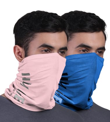 FREECULTR Unisex Bamboo Bandana, Anti Microbial Super Soft & Comfort Fit, Breathable Multipurpose Headband, Face Mask for Dust Protection and Sun - Printed Pack of 2-Pastle Peach,Pilot Blue FREECULTR Unisex Bamboo Bandana, Anti Microbial Super Soft & Comfort Fit, Breathable Multipurpose Headband, Face Mask for Dust Protection and Sun - Printed Pack of 2-Pastle Peach,Pilot Blue