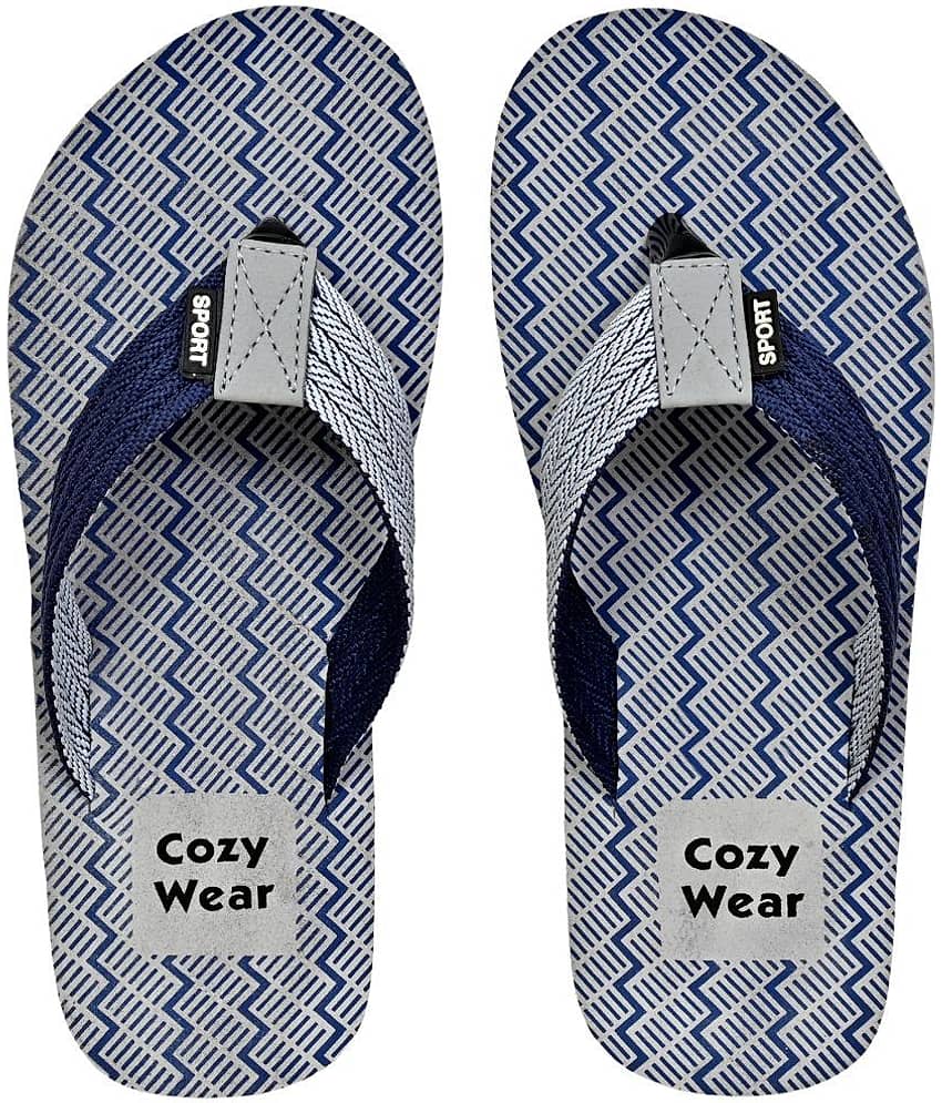 Cozy Wear - Gray Men's Thong Flip Flop