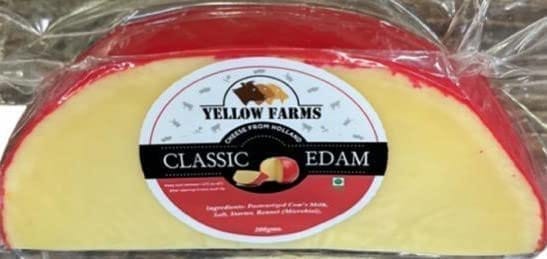 YELLOW FARMS CLASSIC EDAM CHEESE WEDGES 200G