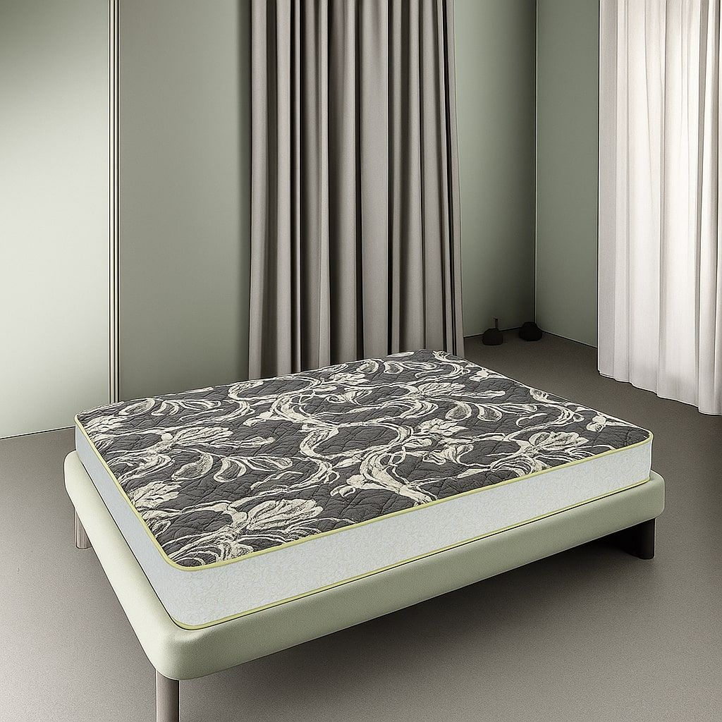SLEEP SPA MEMOLATEX Visco Pro Memory Foam with Bamboo Charcoal fabric 5 inch Double Latex Foam Mattress (L x W. 72 inch x 48 inch)