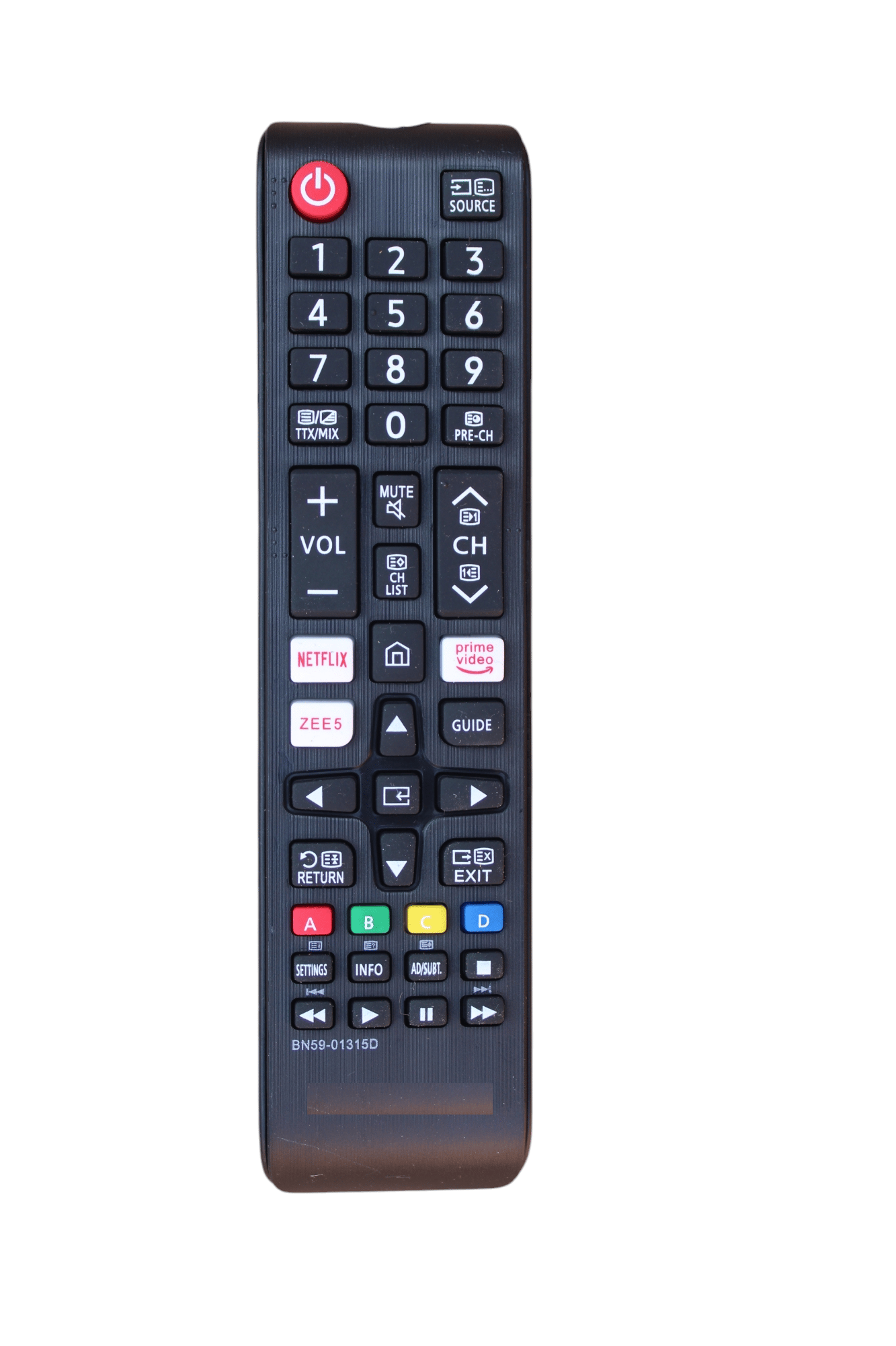 V3Deals Compatible Samsung Tv Netflix Smart LED/LCD TV Remote Control | Non Voice with Prime Video, Youtube & Zee5 Hotkeys |Exactly Same Remote Will Work Only (Samsung Tv Netflix Non Voice)