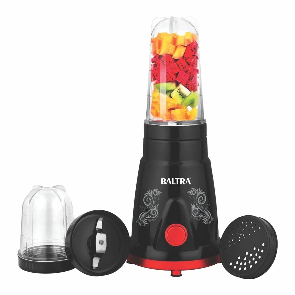 Baltra Nutrimax Blender Mixer/Blender/Smoothie & Shake Maker | 2 Years Warranty, Stainless Steel Assembly, 2 Blade Set (Wet Blending Blade & Dry Grinding Blade)