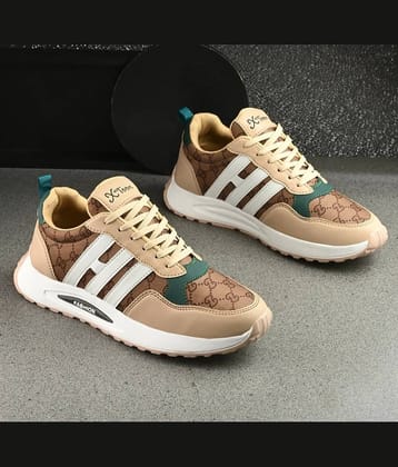 Xtoon Beige Men's Outdoor Shoes