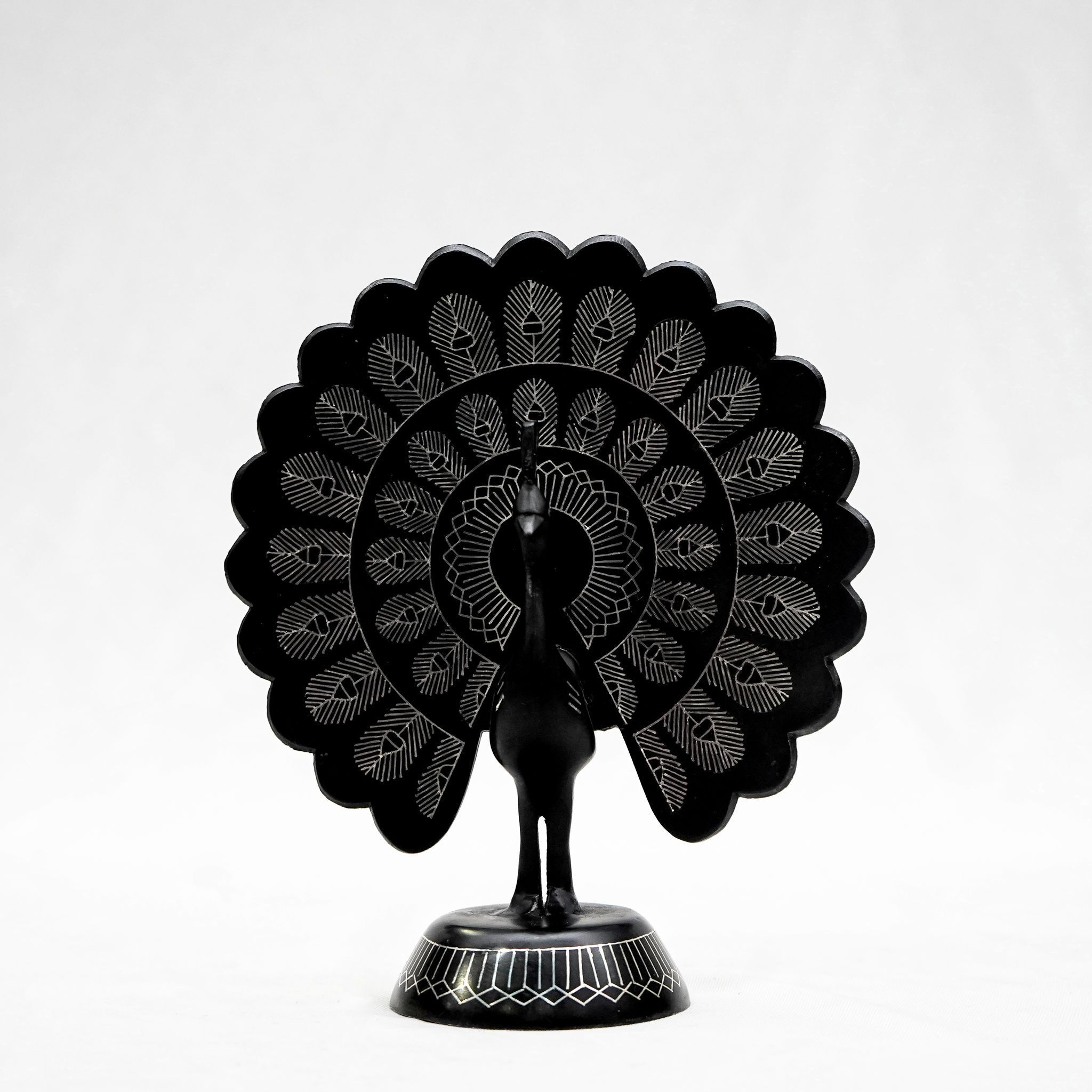 Bidri Work  Peacock Tarkashi Work (1SMTDCOKA07748)