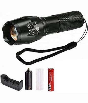 DAJUBHAI - 12W Rechargeable Flashlight Torch ( Pack of 1 )