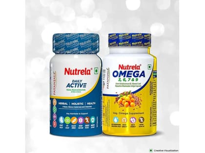 Patanjali Nutrela Daily Active + Organic Omega (Combo)