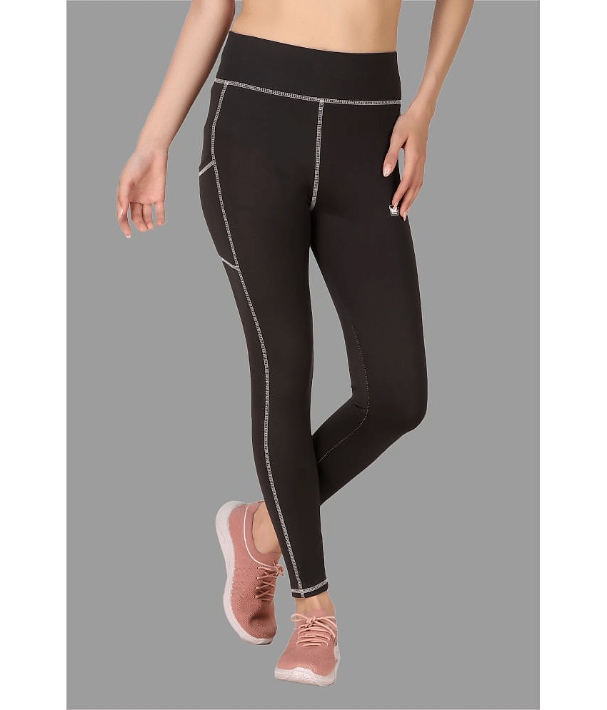 IDASS - Lycra Slim Fit Black Women's Jeggings ( Pack of 1 )