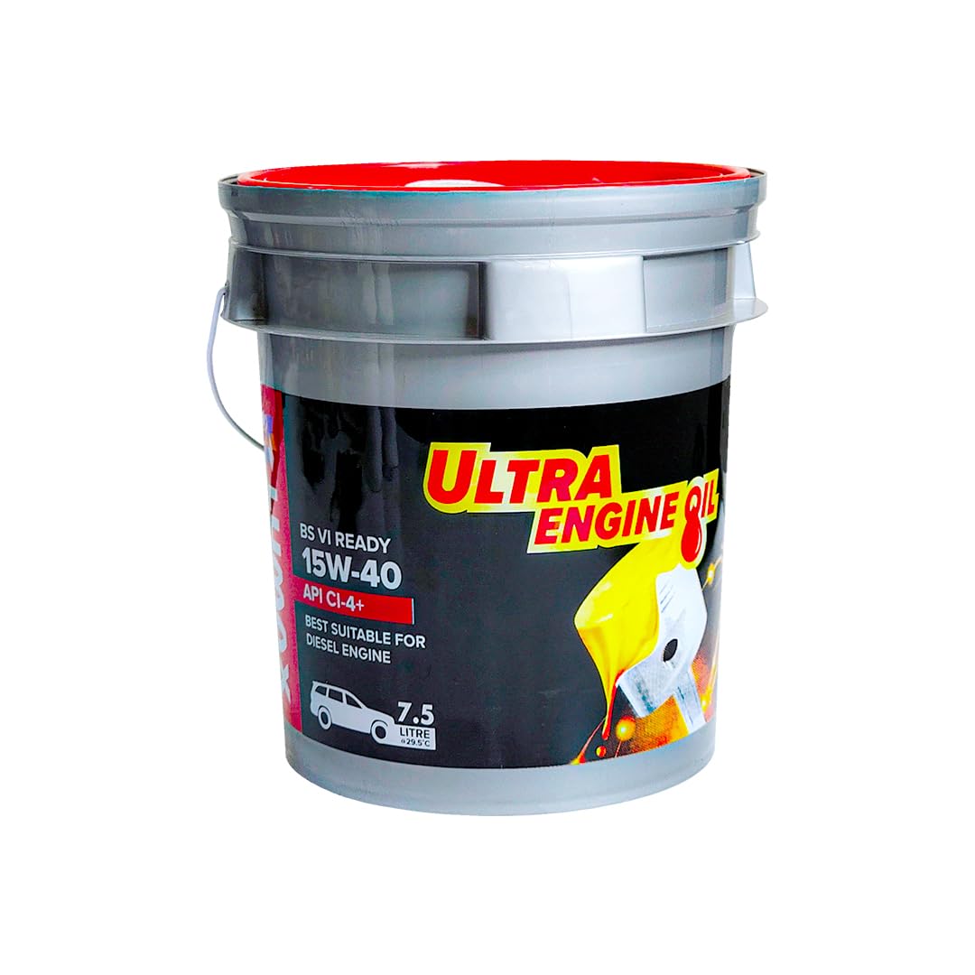 Lumax Ultra Engine Oil 15W-40 API CI4 Plus Heavy-Duty Diesel Engine Oil | BS6 Ready | 7.5L