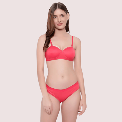 Non-Wired Cotton Push-Up Bra Panty for Women (2 pack) Non-Wired Cotton Push-Up Bra Panty for Women (2 pack)