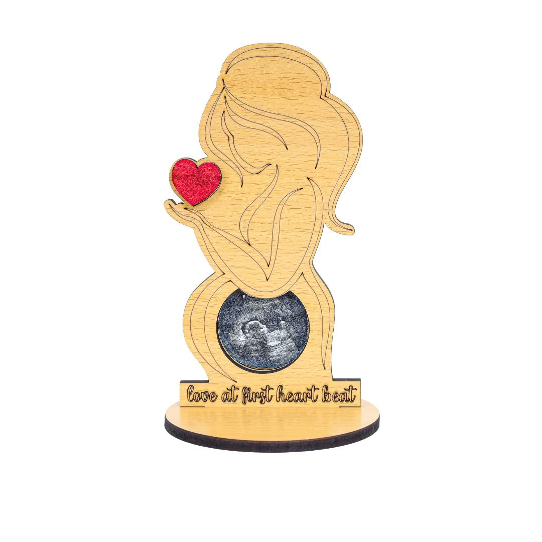 The Baby First Box Baby Ultrasound Photo Frame Sonogram Picture Frame Pregnancy Gift Baby Announcement Keepsake for Couples New Moms Dads
