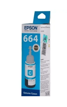 Epson 664 CY Ink Bottle (Cyan) -70 ml Original