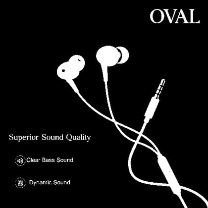 Walta Elite Oval in-Ear Wired Earphone with Mic (White) Walta Elite Oval in-Ear Wired Earphone with Mic (White)