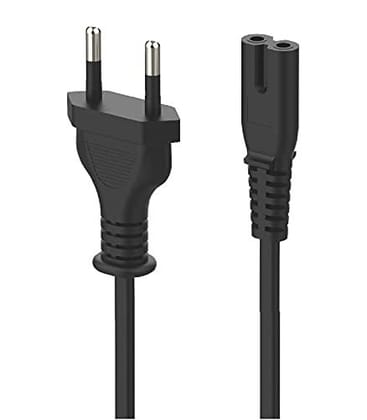 Champion 2-Pin Universal IEC C7 AC Power Cord Cable for LED TV, Laptop, PlayStation, Printer & Camera (Black) Champion 2-Pin Universal IEC C7 AC Power Cord Cable for LED TV, Laptop, PlayStation, Printer & Camera (Black)