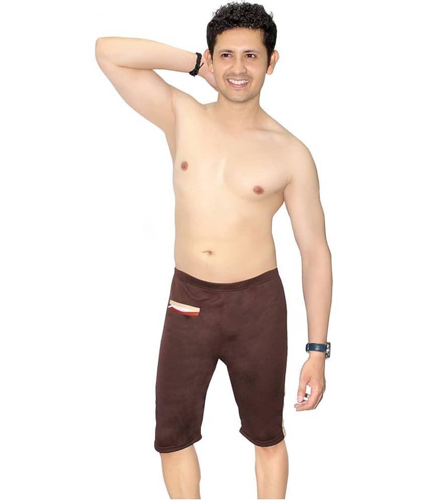Goodluck Brown Polyester Lycra Jammer Single
