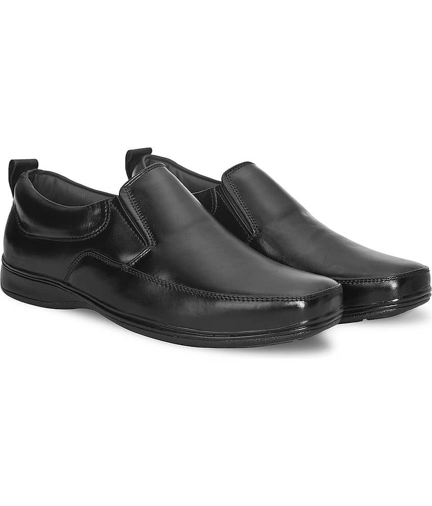 Fashion Victim - Black Men's Slip On Formal Shoes