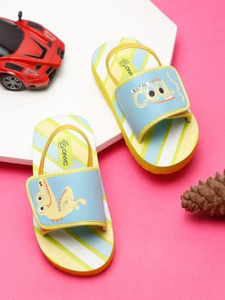 ONYC Kids Sliders | Crocodile Yellow Sliders | Unisex ONYC Kids Sliders | Crocodile Yellow Sliders | Unisex