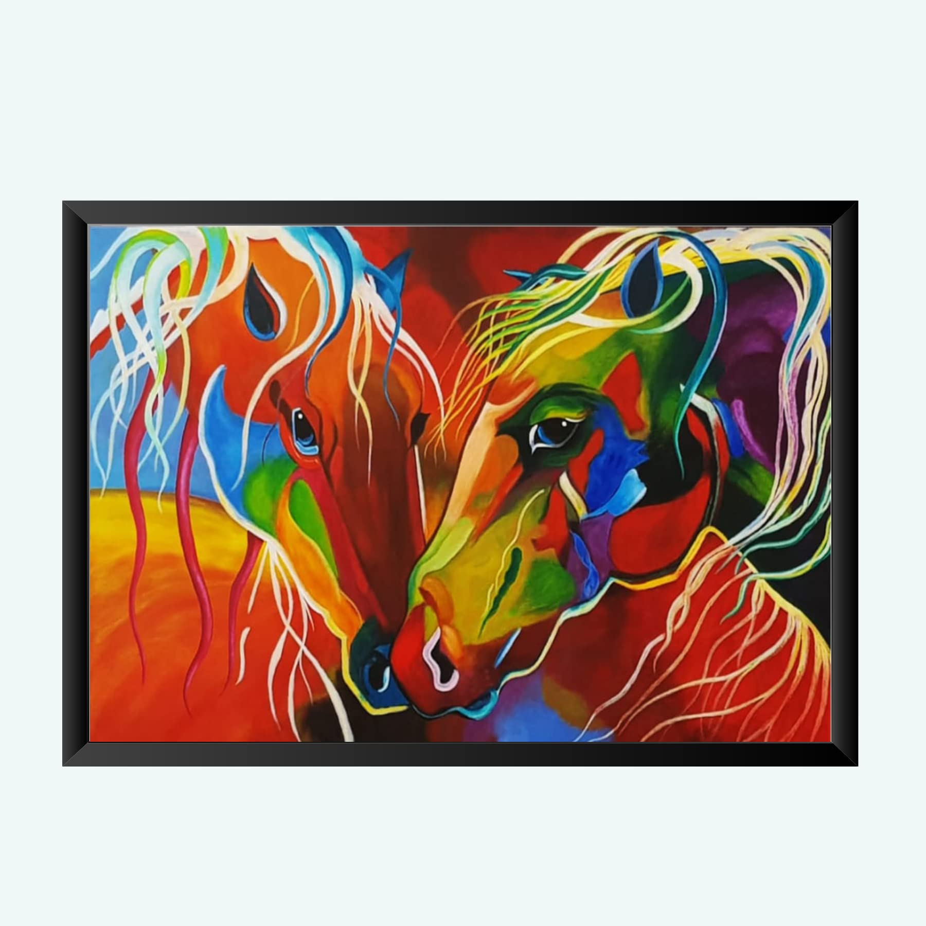 NOKKES Digital art painting with Photo Frame Home Bedroom Living room office Photo Frame Size 8X12 In_15