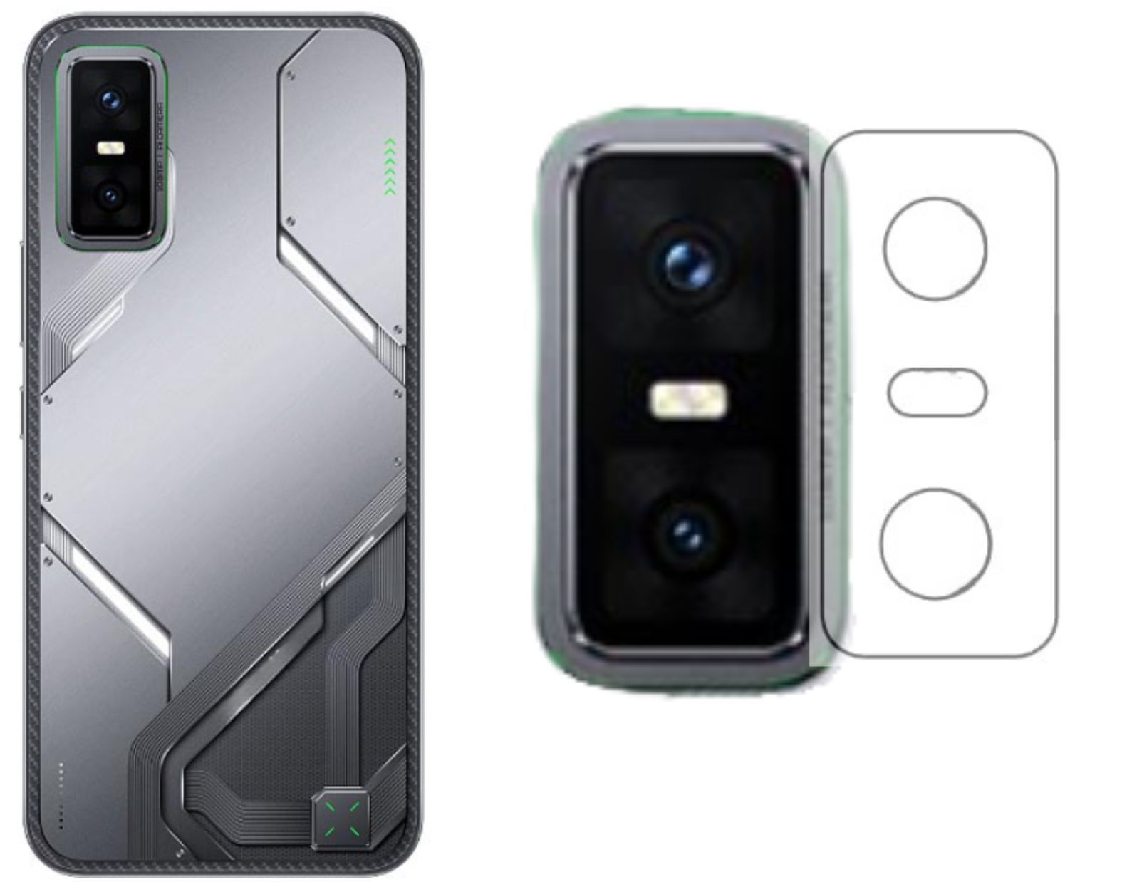 ISAAK Back Camera Lens Protector compatible for Infinix GT 30 Pro (Pack of 1)