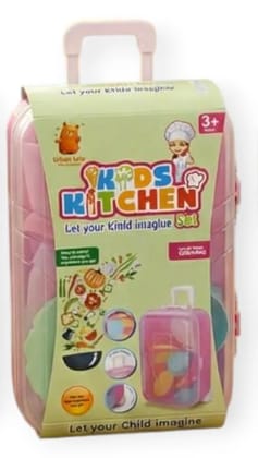 Braintastic Kids Kitchen Set Pretend Play Cooking Toy with Trolley Case | Portable Suitcase Kitchen Play Set for Kids | Role Play Educational Toy for Boys & Girls (3+ Years) Braintastic Kids Kitchen Set Pretend Play Cooking Toy with Trolley Case | Portable Suitcase Kitchen Play Set for Kids | Role Play Educational Toy for Boys & Girls (3+ Years)