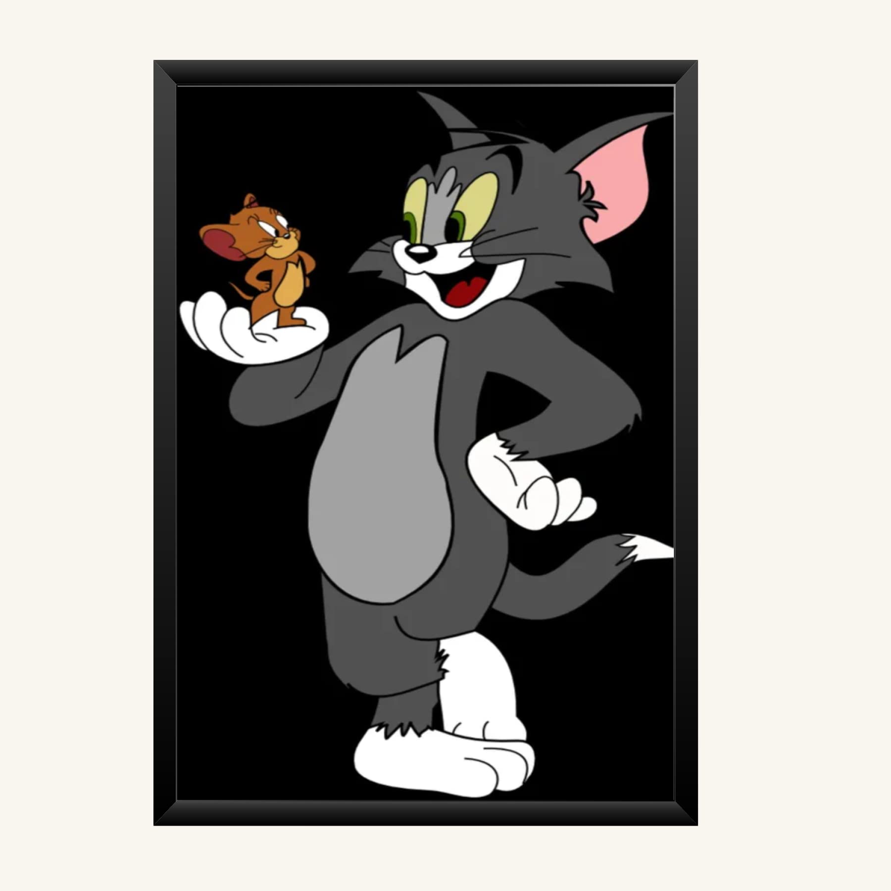 NOKKES Tom And Jerry Photo Frame Wall Poster 8X12 In Printed Poster Photo Paper 300Gsm Photo Frame For Wall Decoration _3